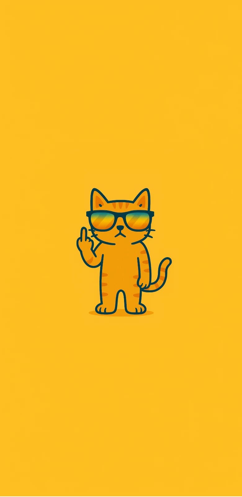 Irreverent kitten