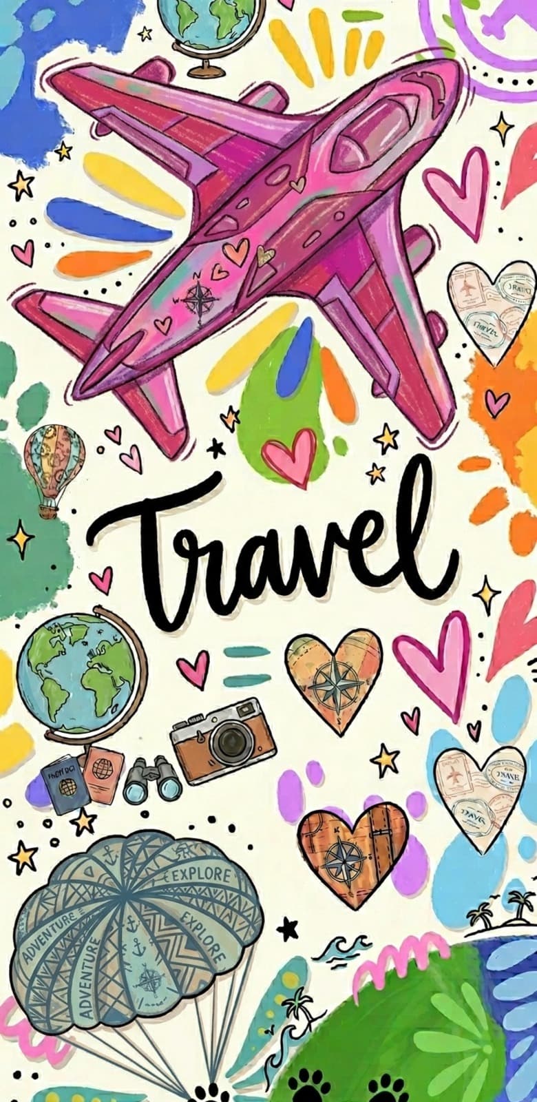 Colorful travel