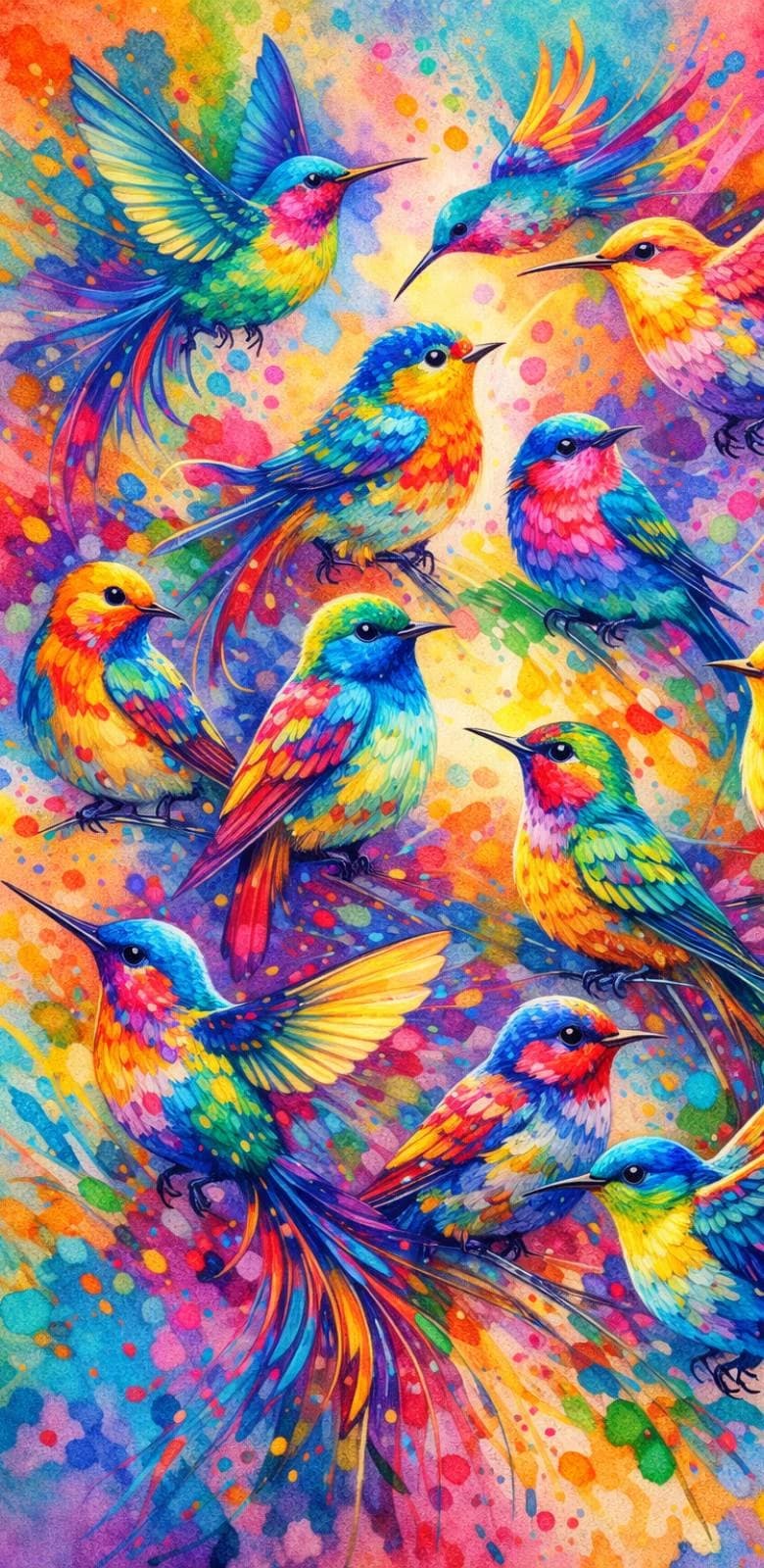 Pajaritos de colores